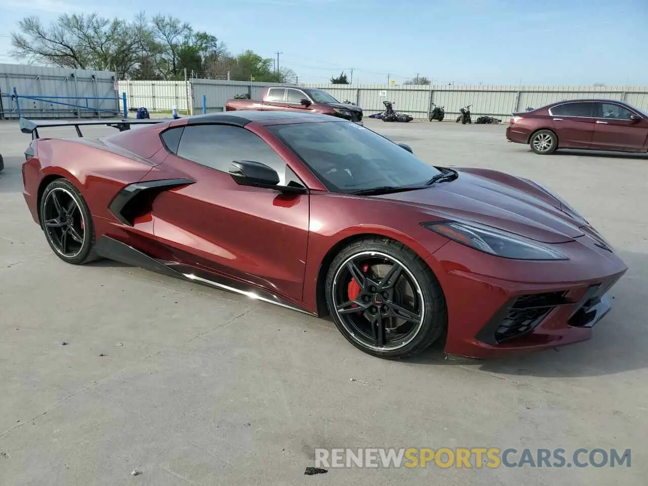 4 Photograph of a damaged car 1G1Y62D45L5107216 CHEVROLET CORVETTE 2020