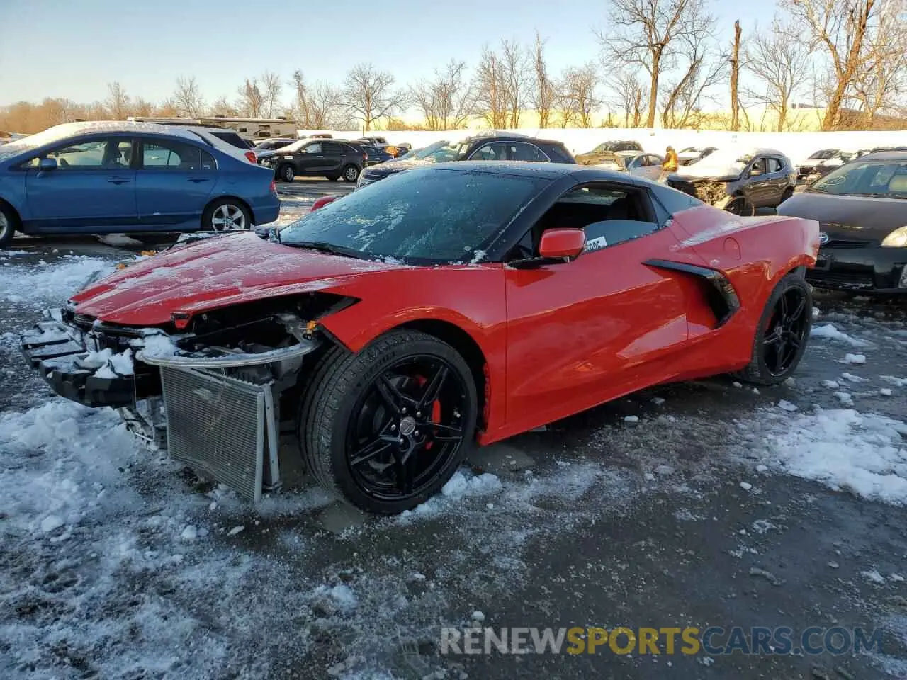 1 Photograph of a damaged car 1G1Y63D41L5115206 CHEVROLET CORVETTE 2020