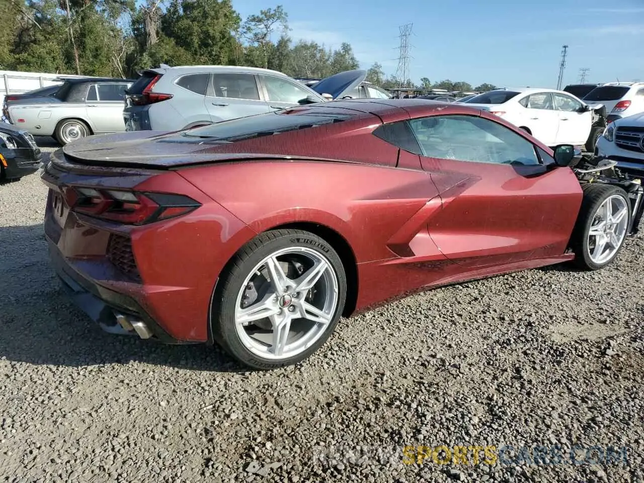 3 Photograph of a damaged car 1G1Y72D42L5104531 CHEVROLET CORVETTE 2020