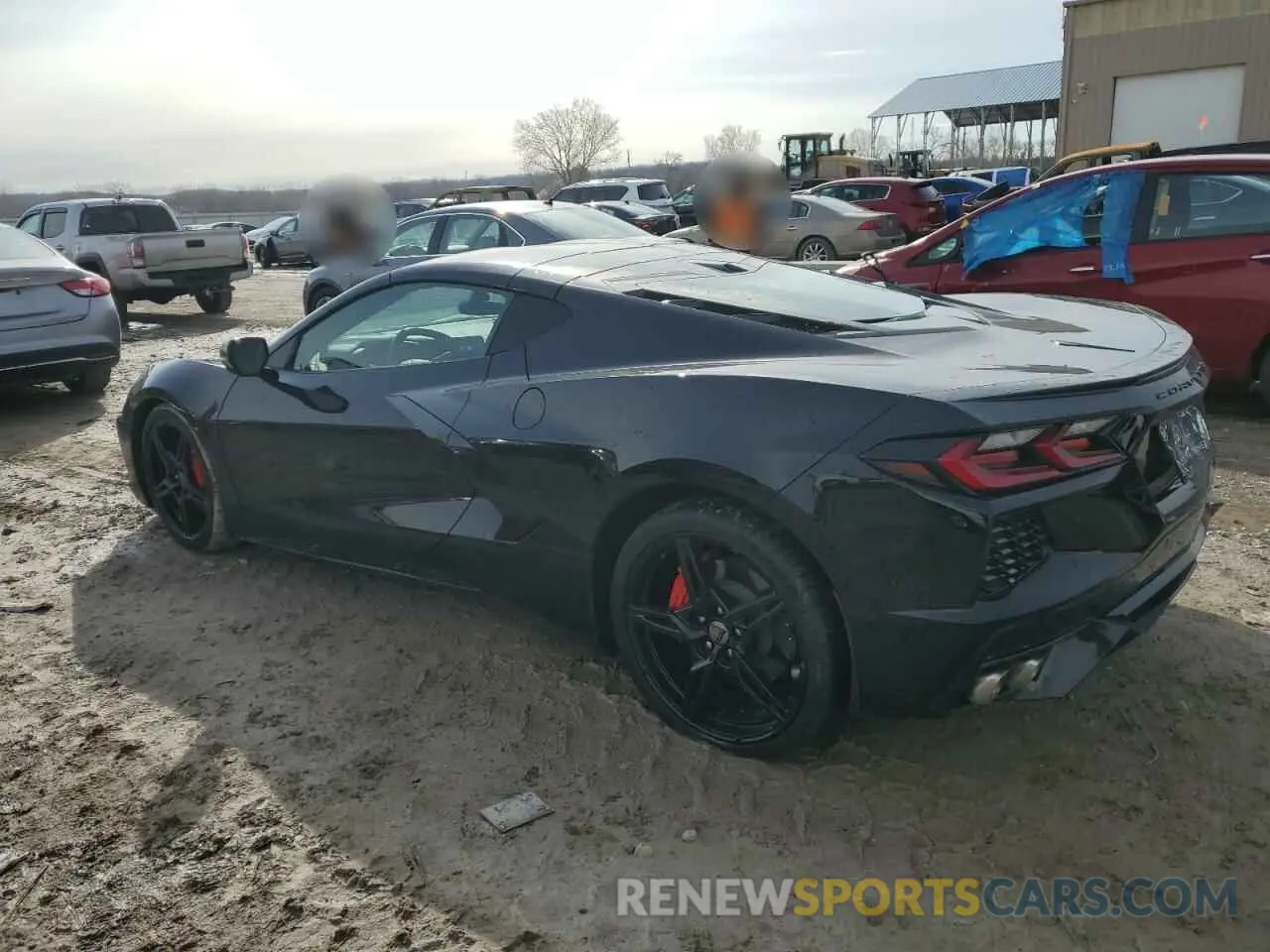 2 Photograph of a damaged car 1G1Y72D42L5104805 CHEVROLET CORVETTE 2020