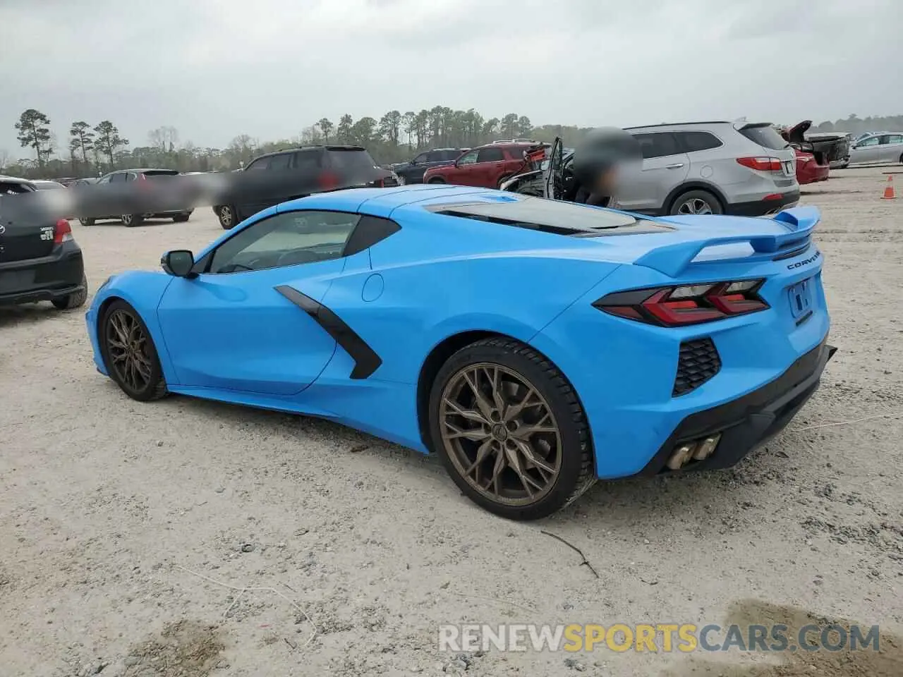 2 Photograph of a damaged car 1G1Y72D45L5117631 CHEVROLET CORVETTE 2020