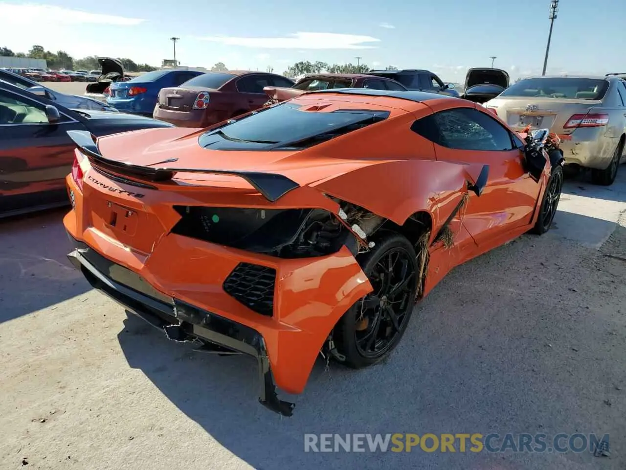 4 Photograph of a damaged car 1G1Y72D4XL5105832 CHEVROLET CORVETTE 2020
