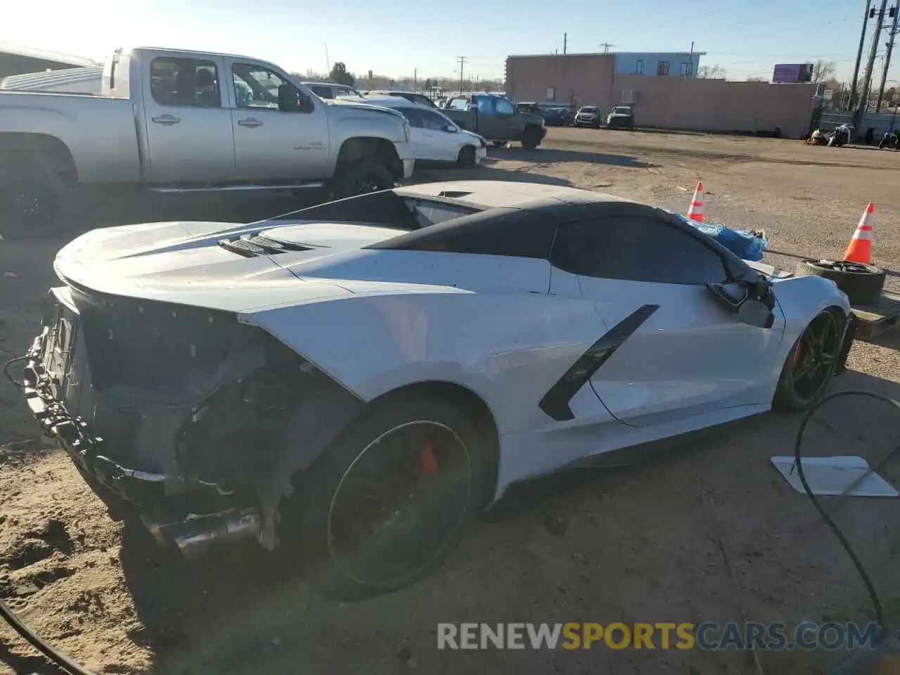 3 Photograph of a damaged car 1G1Y73D43L5117925 CHEVROLET CORVETTE 2020