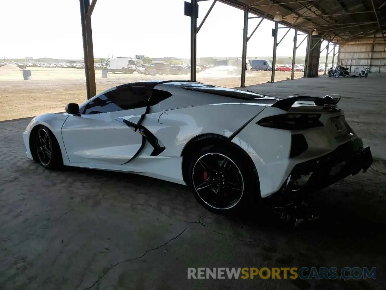 2 Photograph of a damaged car 1G1Y82D47L5106143 CHEVROLET CORVETTE 2020