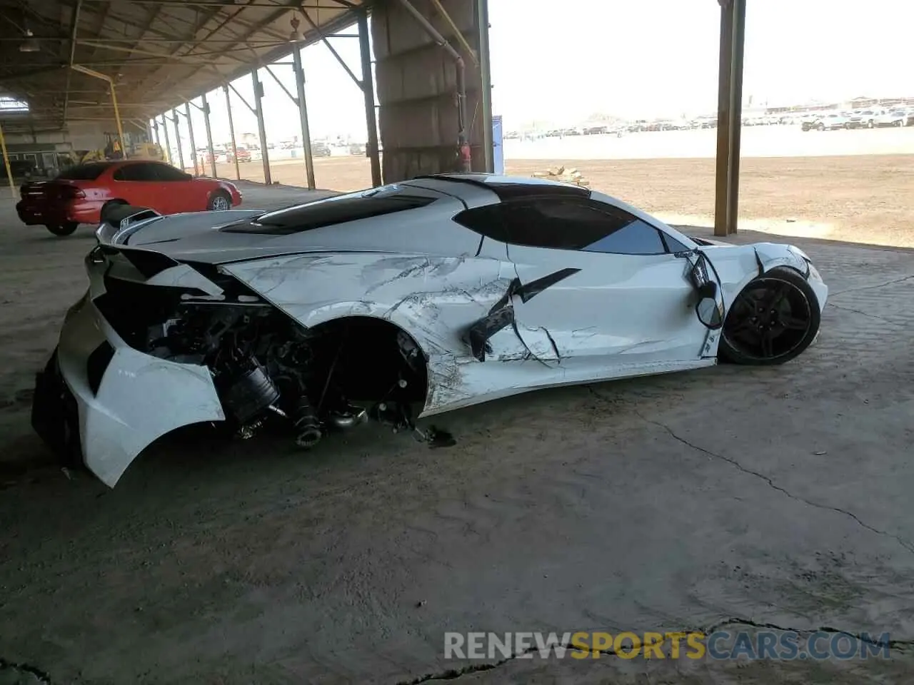 3 Photograph of a damaged car 1G1Y82D47L5106143 CHEVROLET CORVETTE 2020