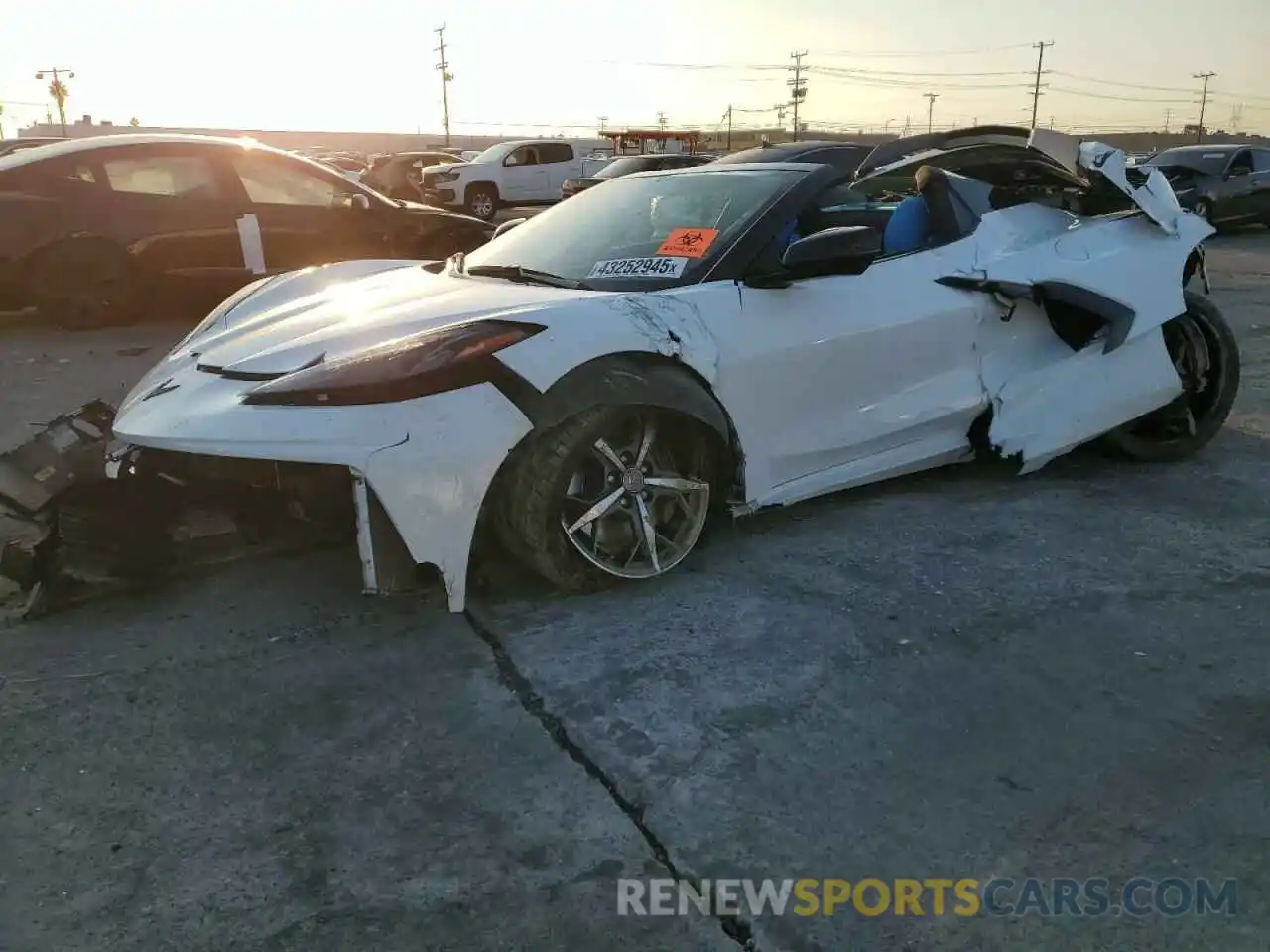 1 Photograph of a damaged car 1G1Y83D44L5000903 CHEVROLET CORVETTE 2020