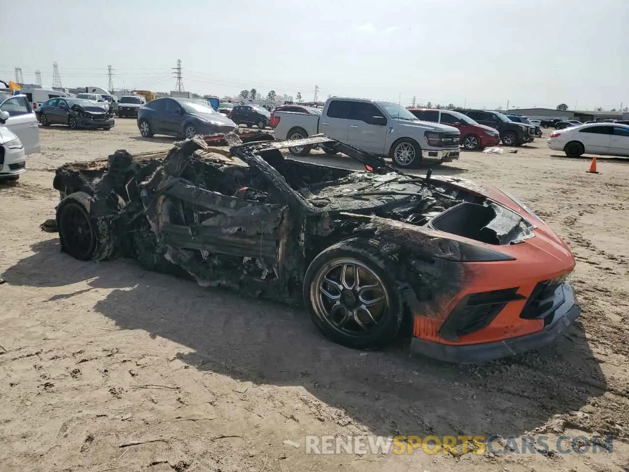 4 Photograph of a damaged car 1G1YB2D40M5102910 CHEVROLET CORVETTE 2021