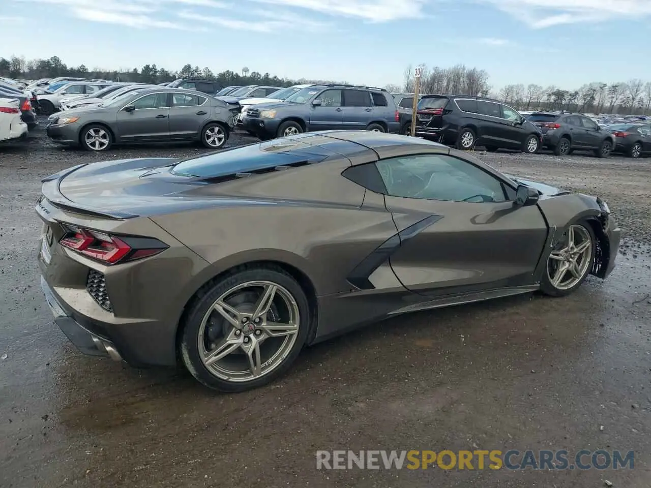 3 Photograph of a damaged car 1G1YB2D40M5110151 CHEVROLET CORVETTE 2021