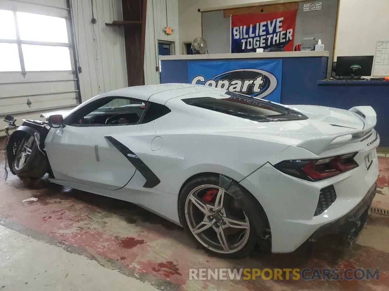 2 Photograph of a damaged car 1G1YB2D45M5116754 CHEVROLET CORVETTE 2021