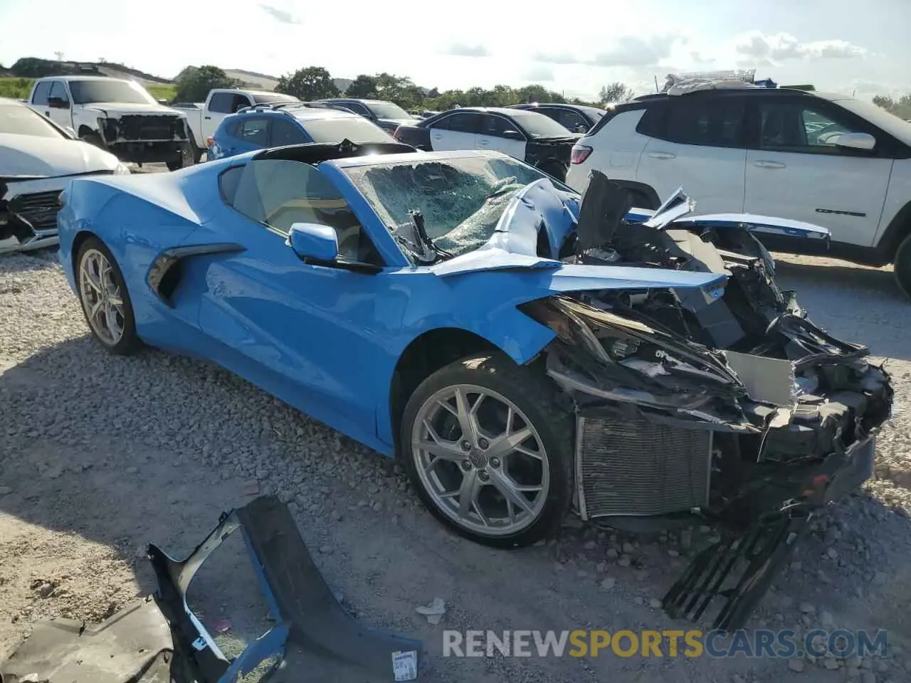 4 Photograph of a damaged car 1G1YB2D48M5122614 CHEVROLET CORVETTE 2021
