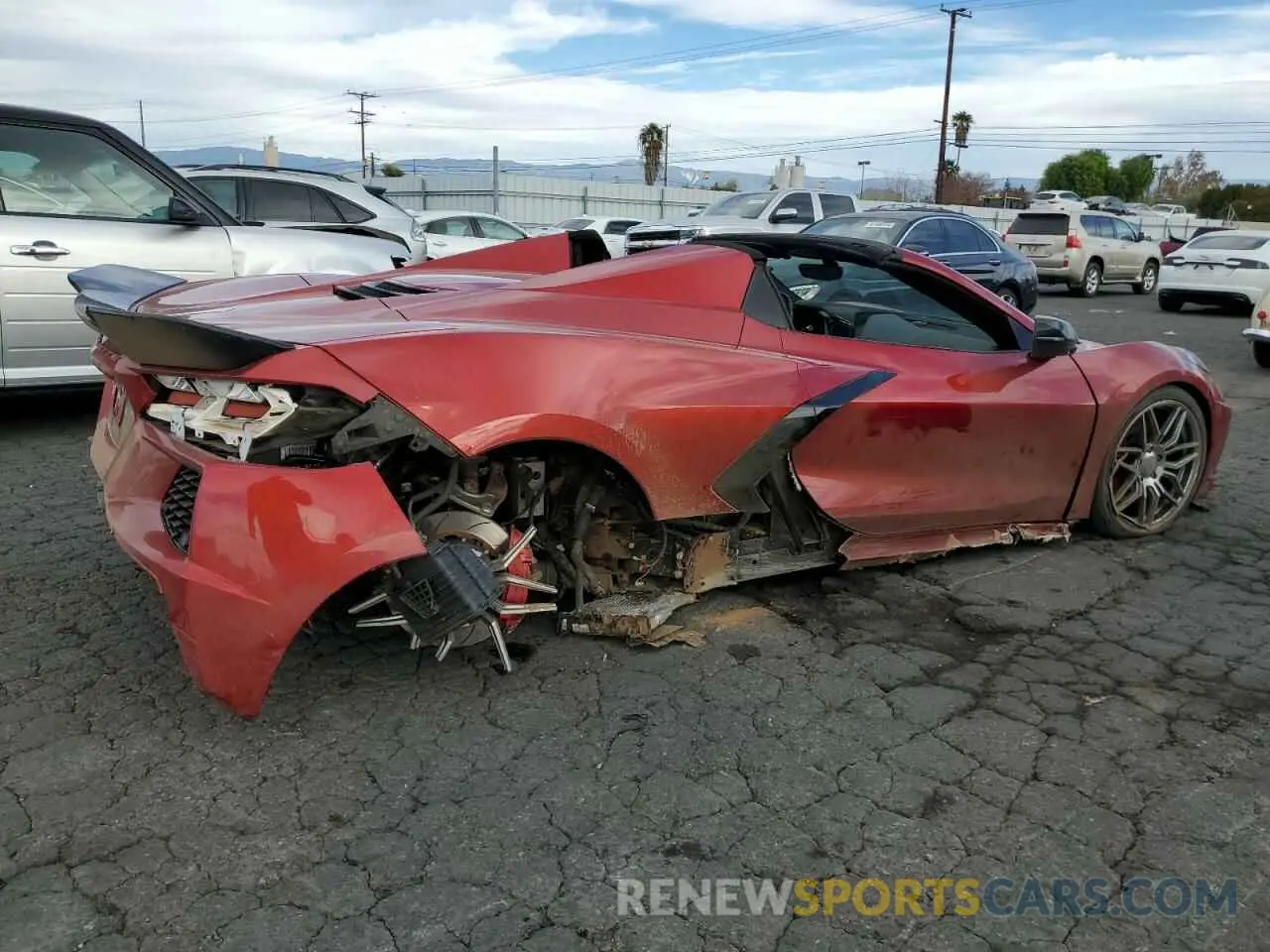 3 Photograph of a damaged car 1G1YB3D43M5113843 CHEVROLET CORVETTE 2021