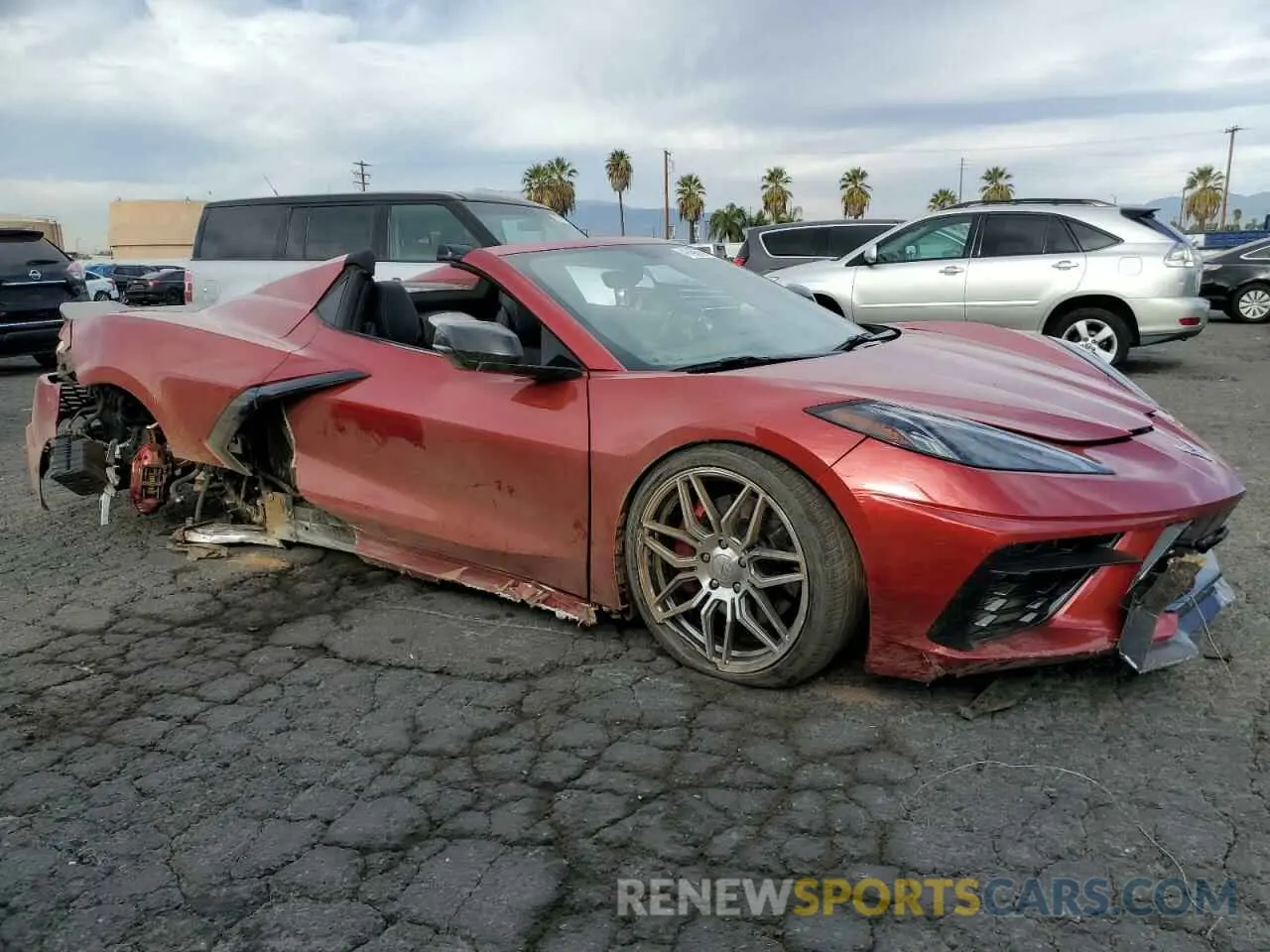 4 Photograph of a damaged car 1G1YB3D43M5113843 CHEVROLET CORVETTE 2021