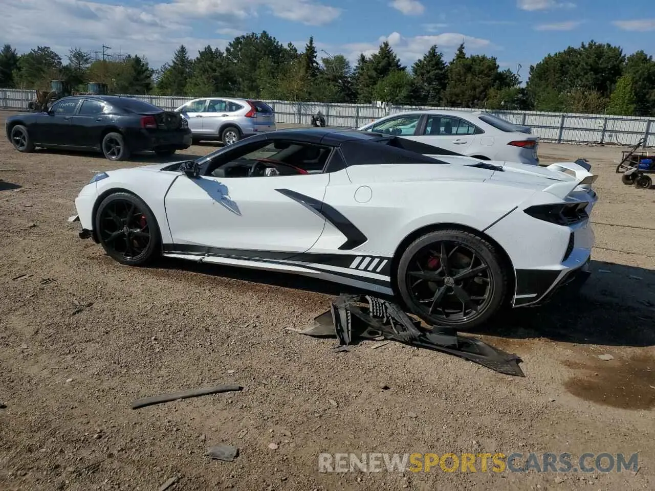 2 Photograph of a damaged car 1G1YB3D44M5119702 CHEVROLET CORVETTE 2021