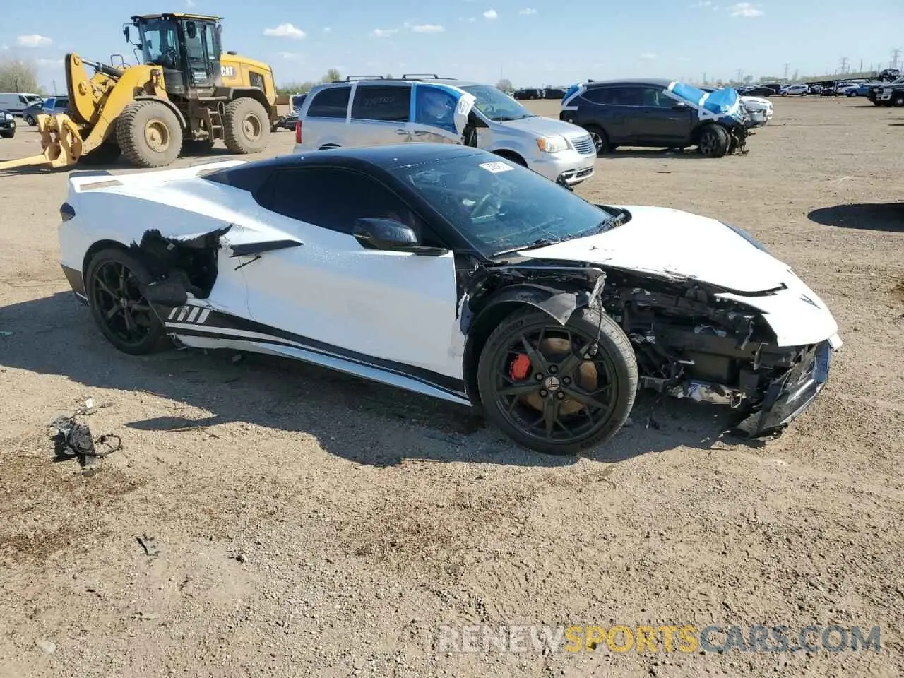 4 Photograph of a damaged car 1G1YB3D44M5119702 CHEVROLET CORVETTE 2021