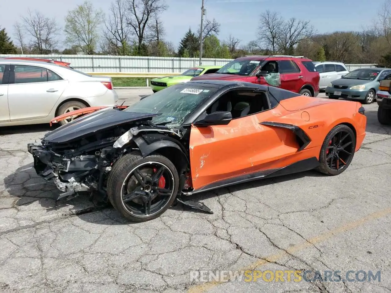 1 Photograph of a damaged car 1G1YB3D45M5108742 CHEVROLET CORVETTE 2021