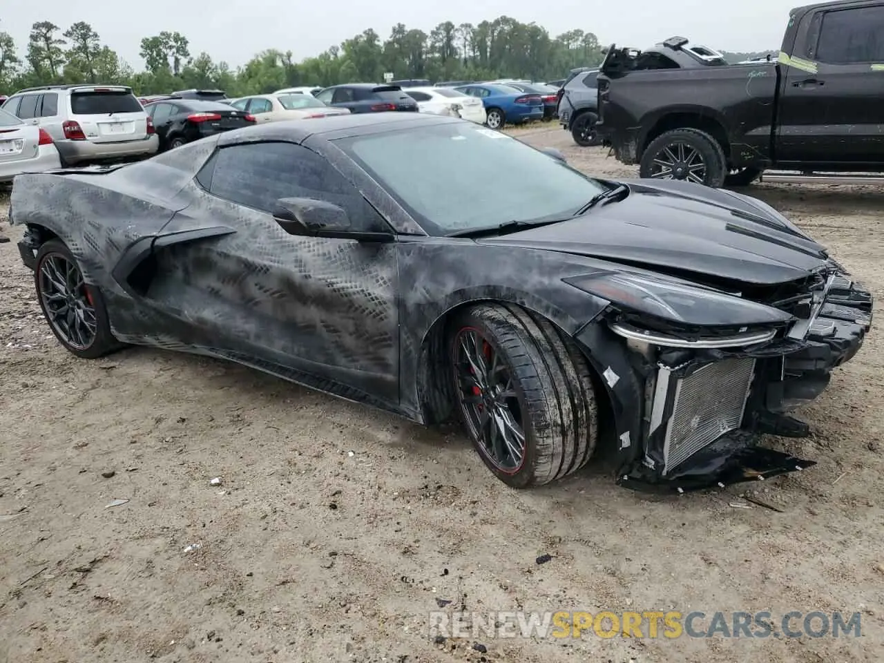 4 Photograph of a damaged car 1G1YB3D49M5122885 CHEVROLET CORVETTE 2021