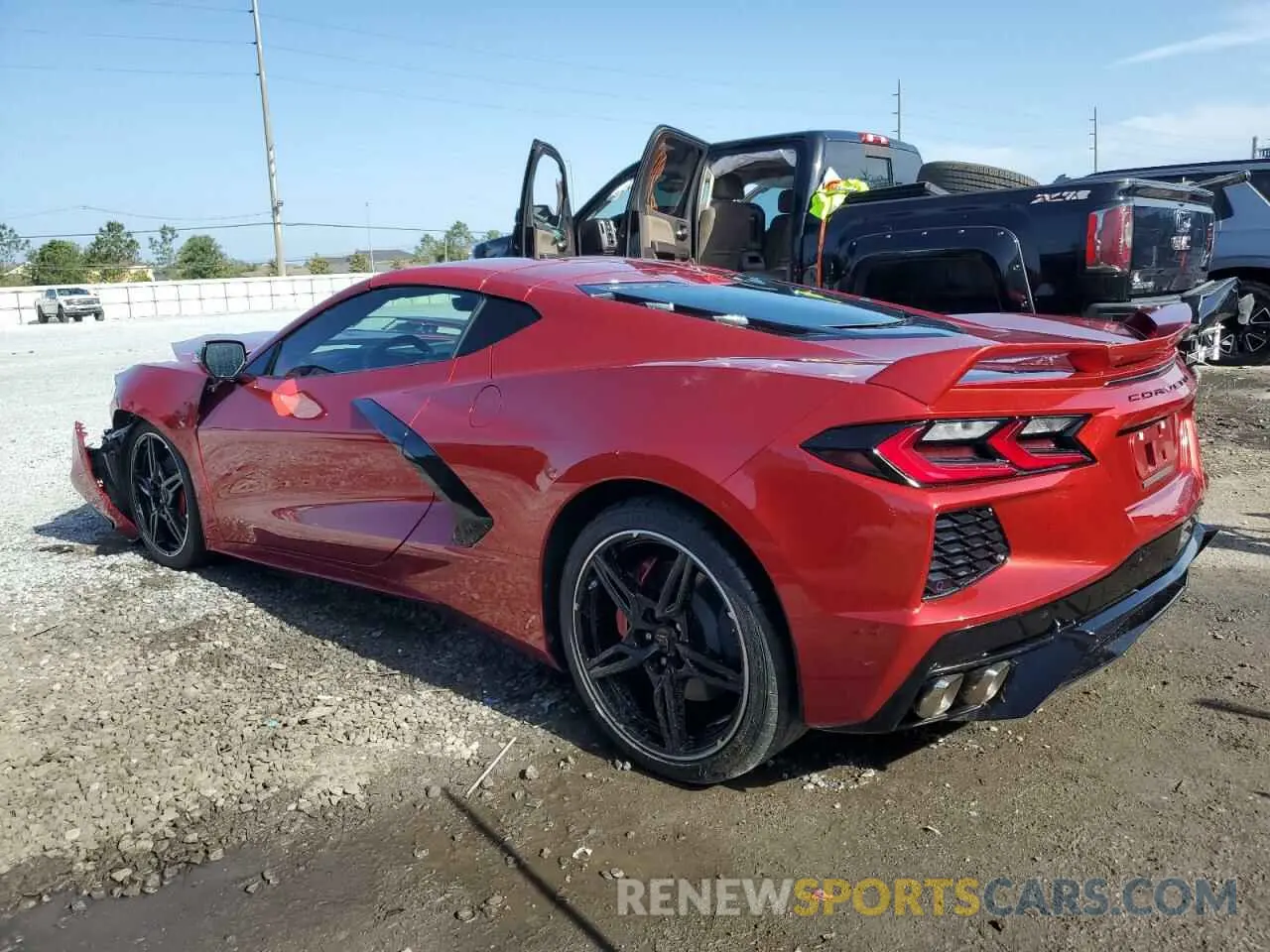 2 Photograph of a damaged car 1G1YC2D43M5113851 CHEVROLET CORVETTE 2021
