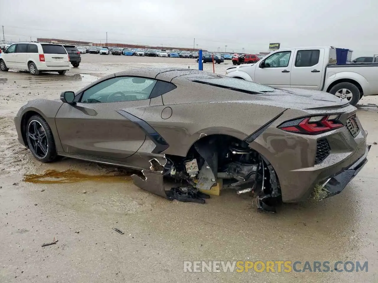 2 Photograph of a damaged car 1G1YC2D45M5104696 CHEVROLET CORVETTE 2021
