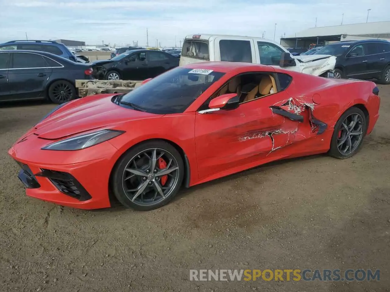 1 Photograph of a damaged car 1G1YC2D4XM5100398 CHEVROLET CORVETTE 2021