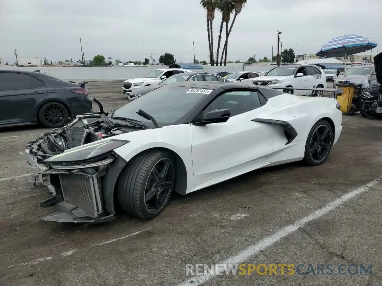1 Photograph of a damaged car 1G1YB3D41N5104530 CHEVROLET CORVETTE 2022