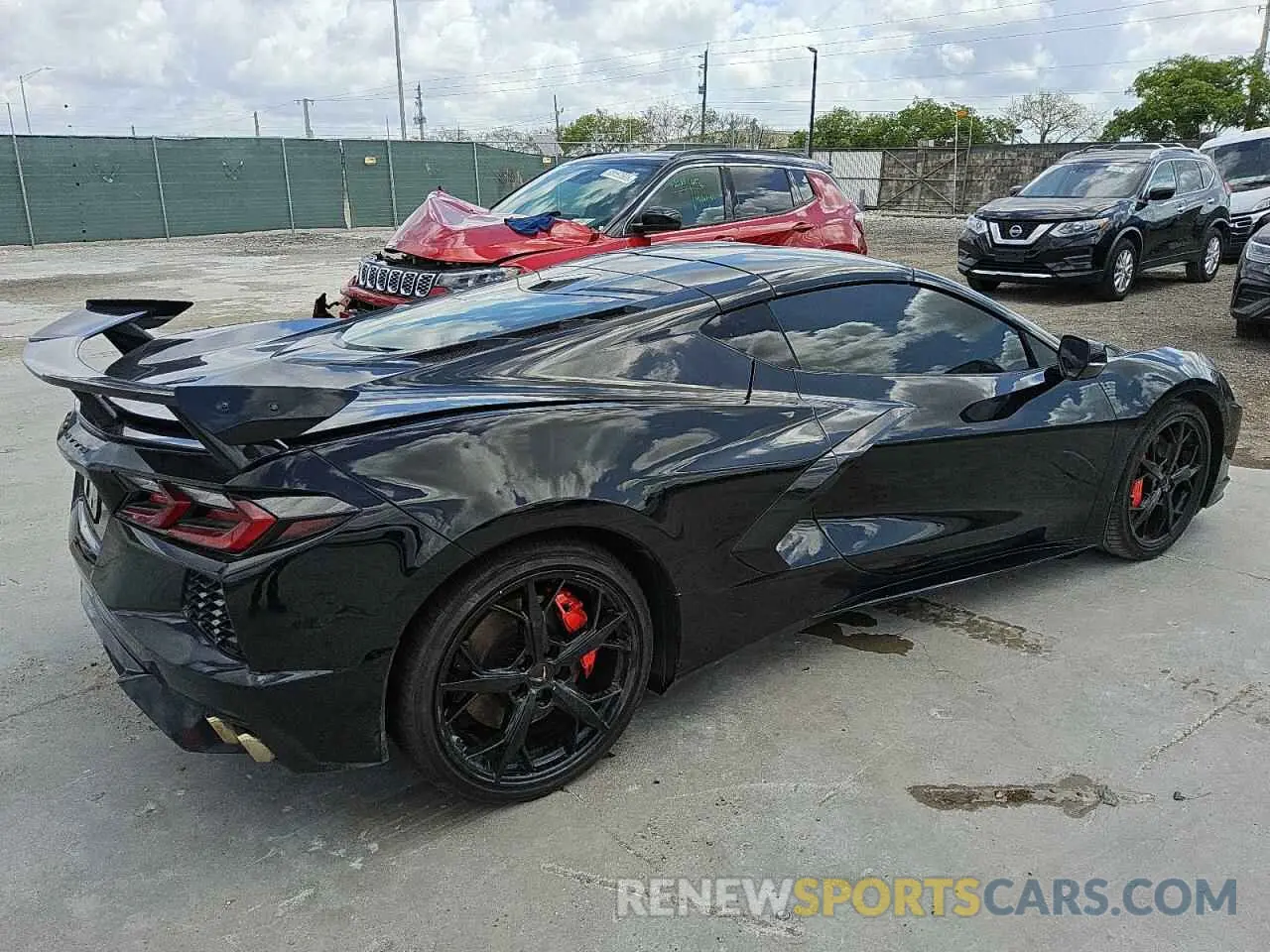 3 Photograph of a damaged car 1G1YC2D41N5105717 CHEVROLET CORVETTE 2022