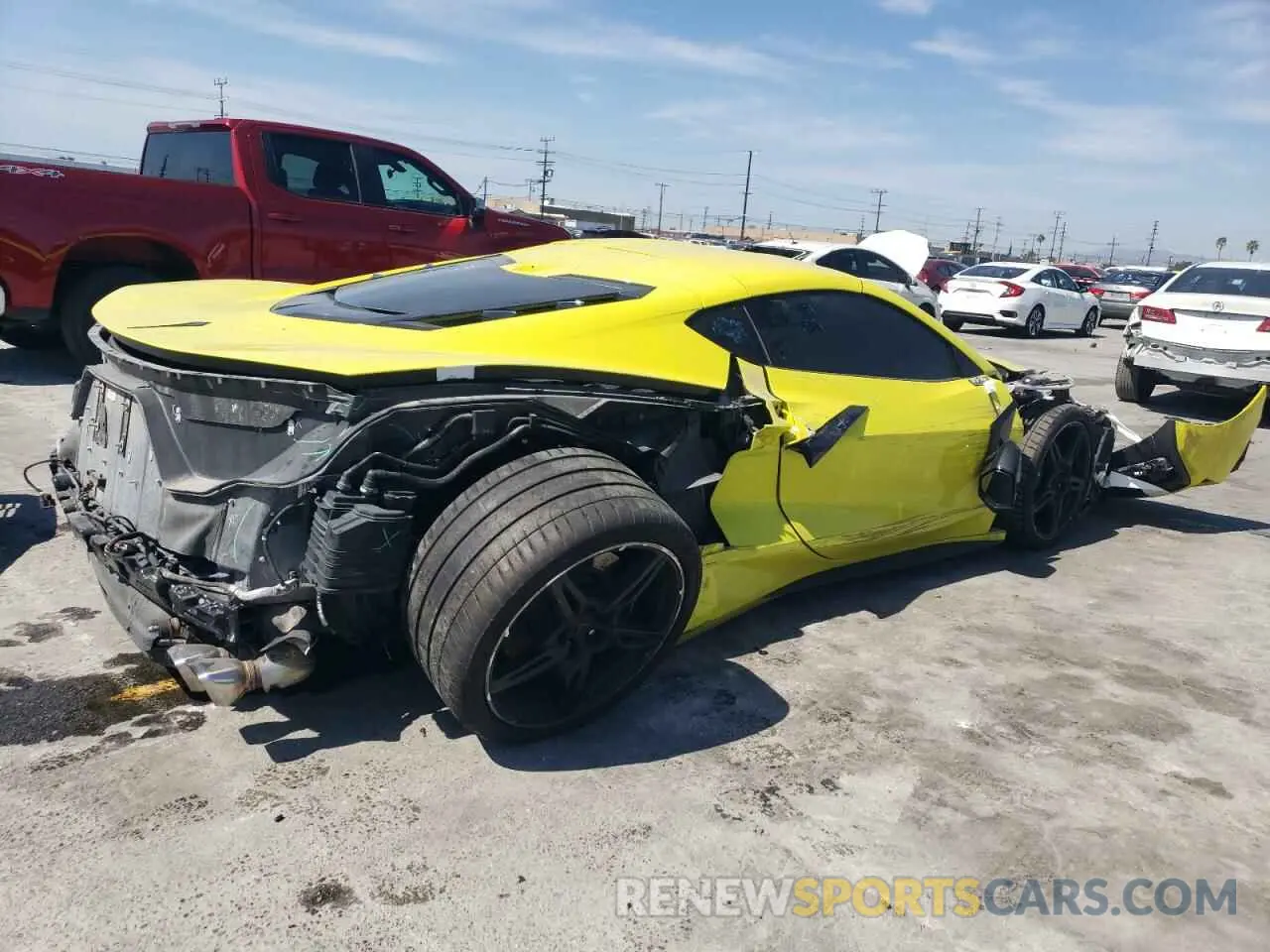 3 Photograph of a damaged car 1G1YC2D43N5108375 CHEVROLET CORVETTE 2022