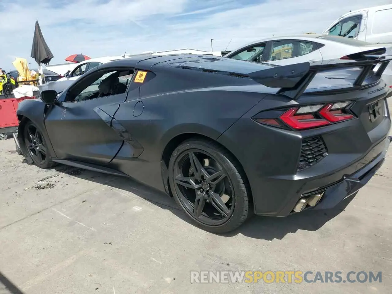 2 Photograph of a damaged car 1G1YC2D4XN5113198 CHEVROLET CORVETTE 2022