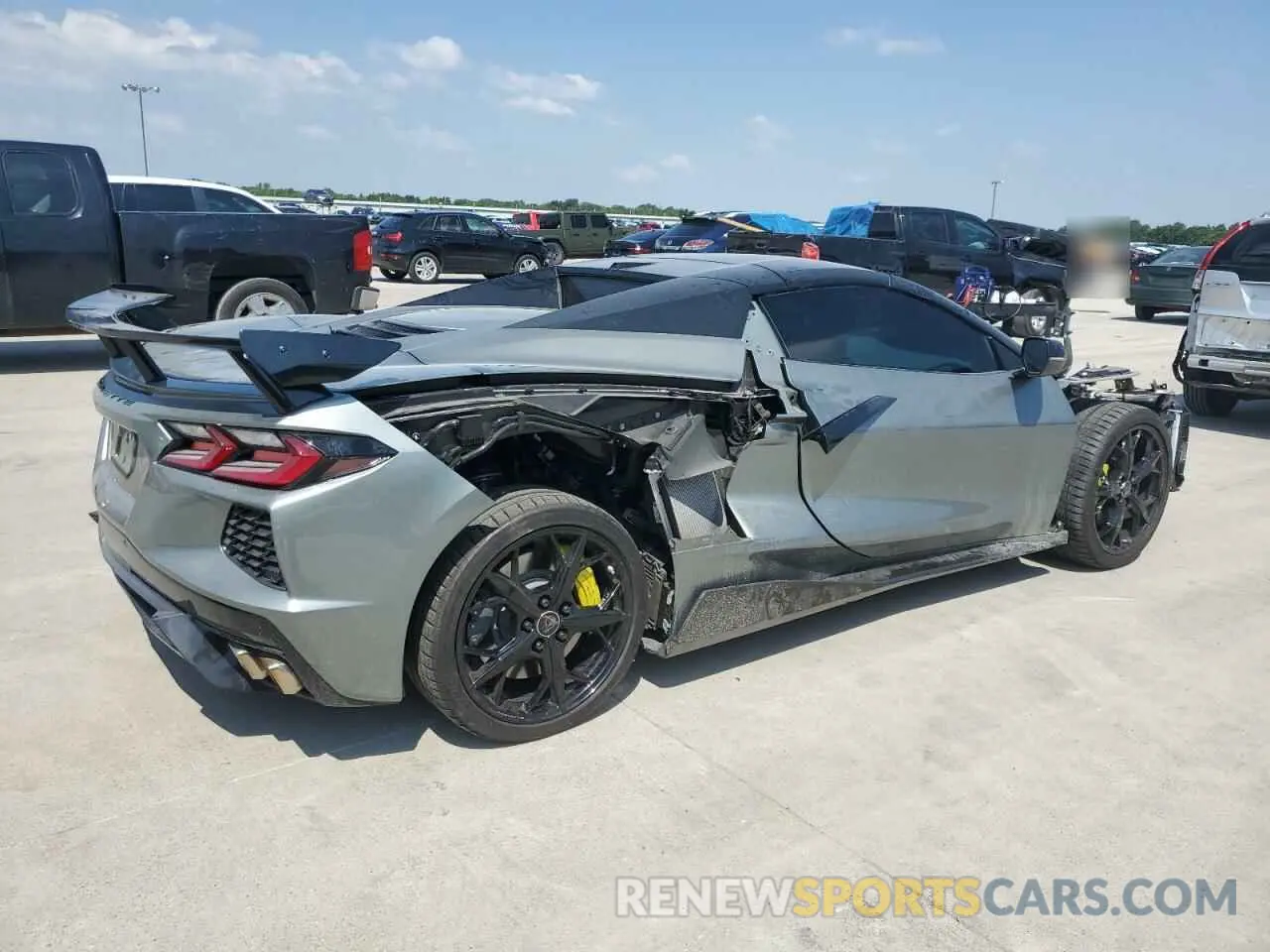 3 Photograph of a damaged car 1G1YC3D41N5102760 CHEVROLET CORVETTE 2022