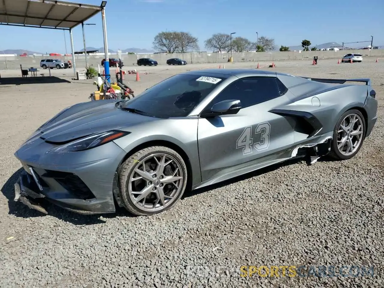 1 Photograph of a damaged car 1G1YC3D49N5116793 CHEVROLET CORVETTE 2022