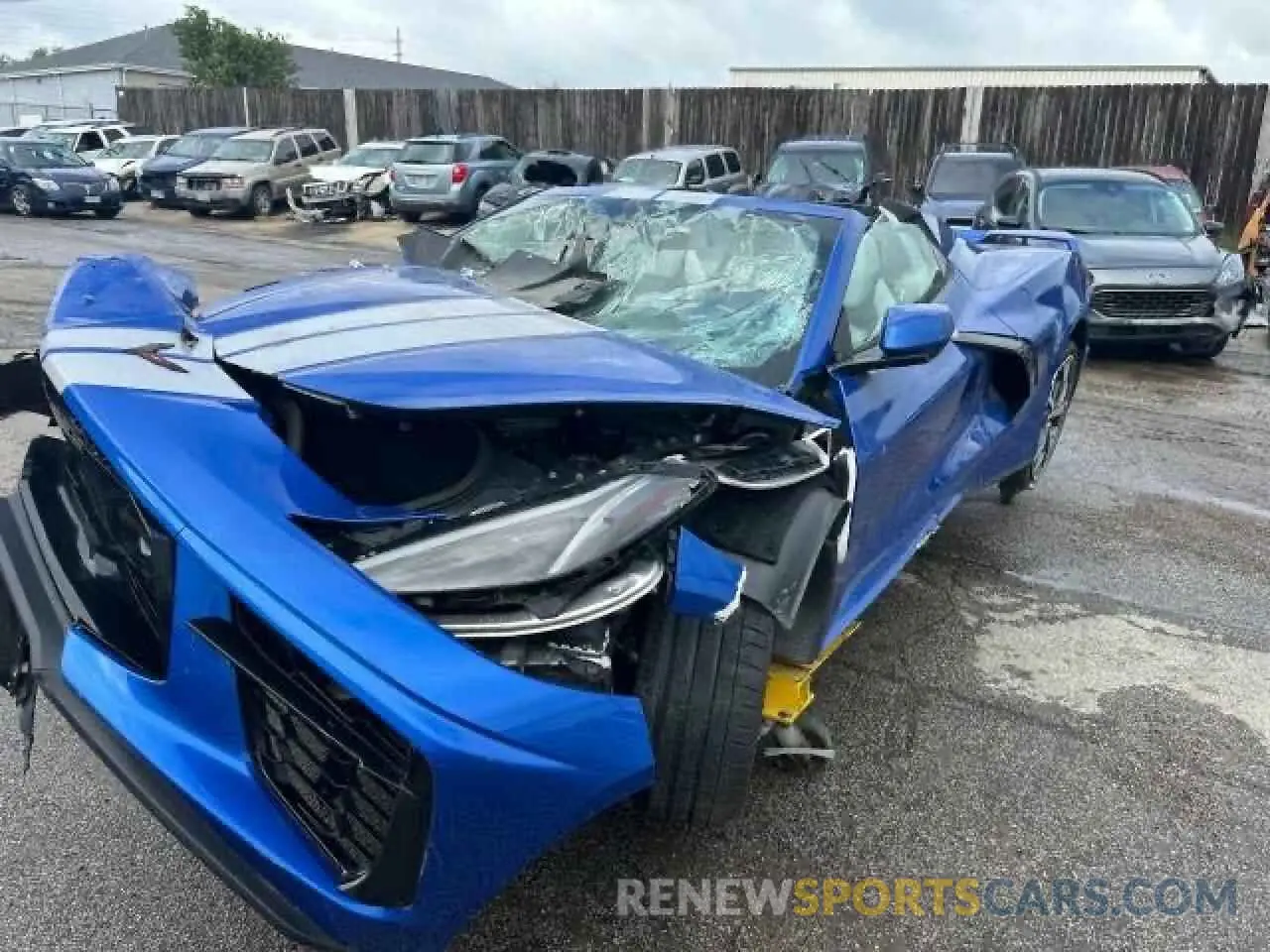 2 Photograph of a damaged car 1G1YC3D4XN5116513 CHEVROLET CORVETTE 2022