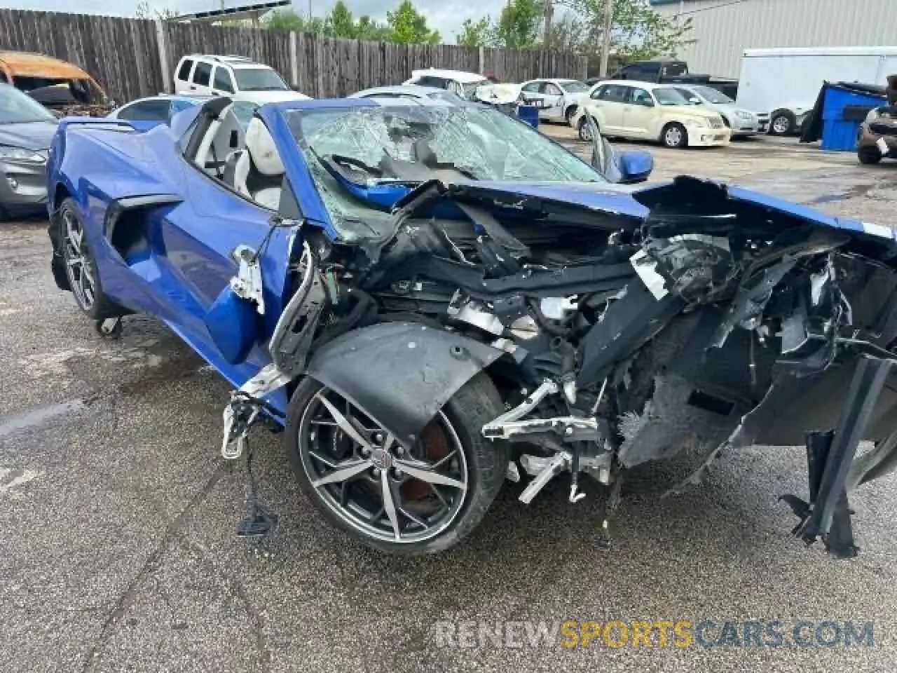 7 Photograph of a damaged car 1G1YC3D4XN5116513 CHEVROLET CORVETTE 2022