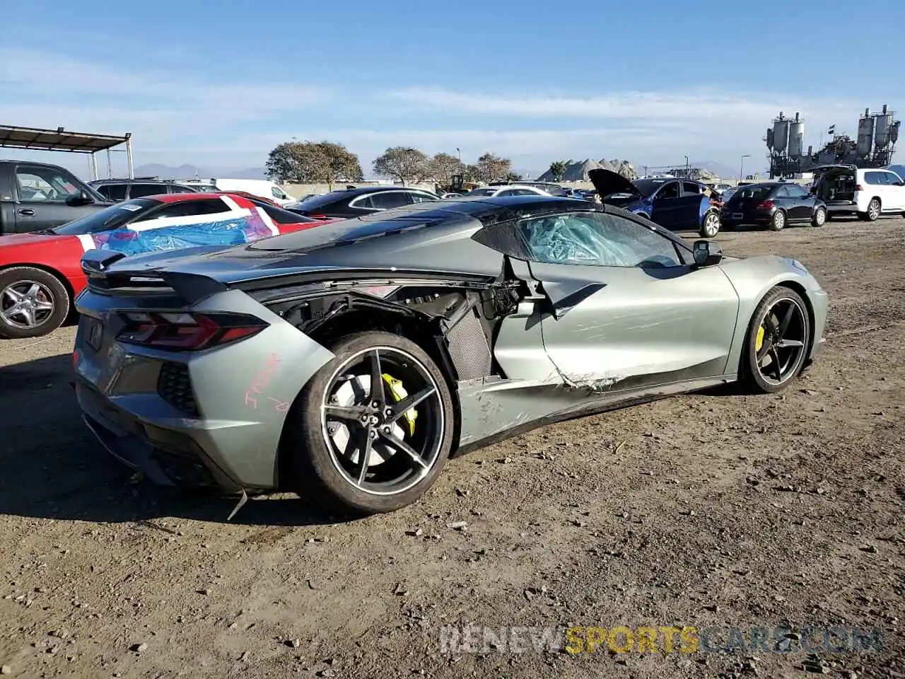 3 Photograph of a damaged car 1G1YA2D43P5138761 CHEVROLET CORVETTE 2023