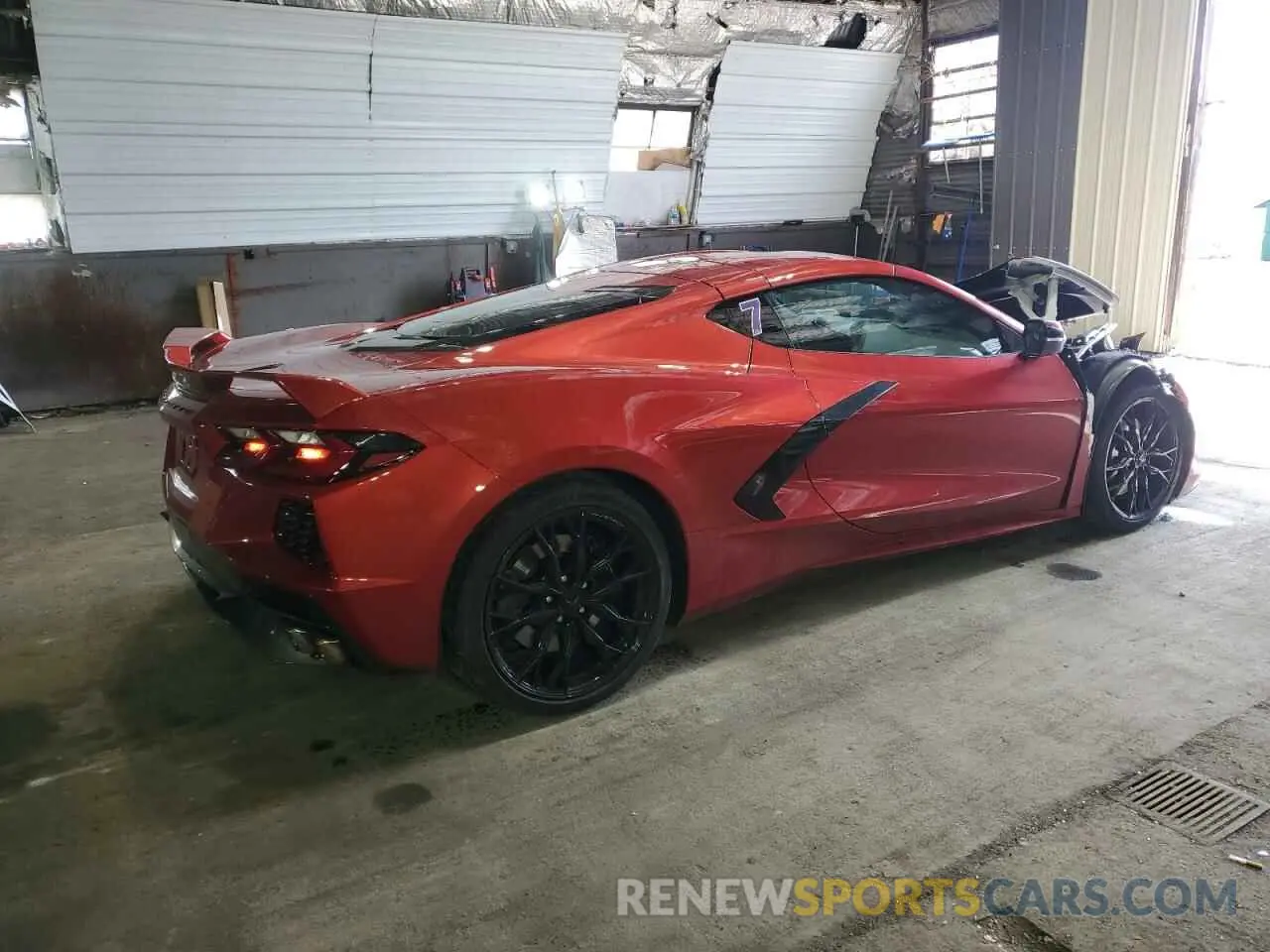 3 Photograph of a damaged car 1G1YA2D44P5136081 CHEVROLET CORVETTE 2023