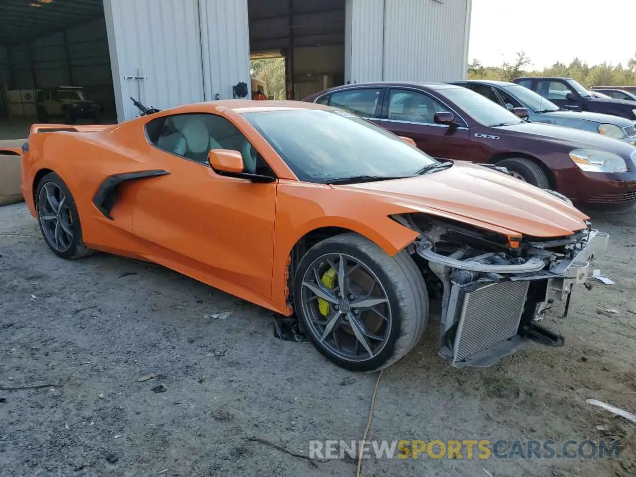 4 Photograph of a damaged car 1G1YB2D40P5101390 CHEVROLET CORVETTE 2023
