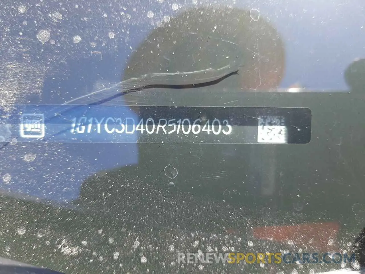 14 Photograph of a damaged car 1G1YC3D40R5106403 CHEVROLET CORVETTE 2024