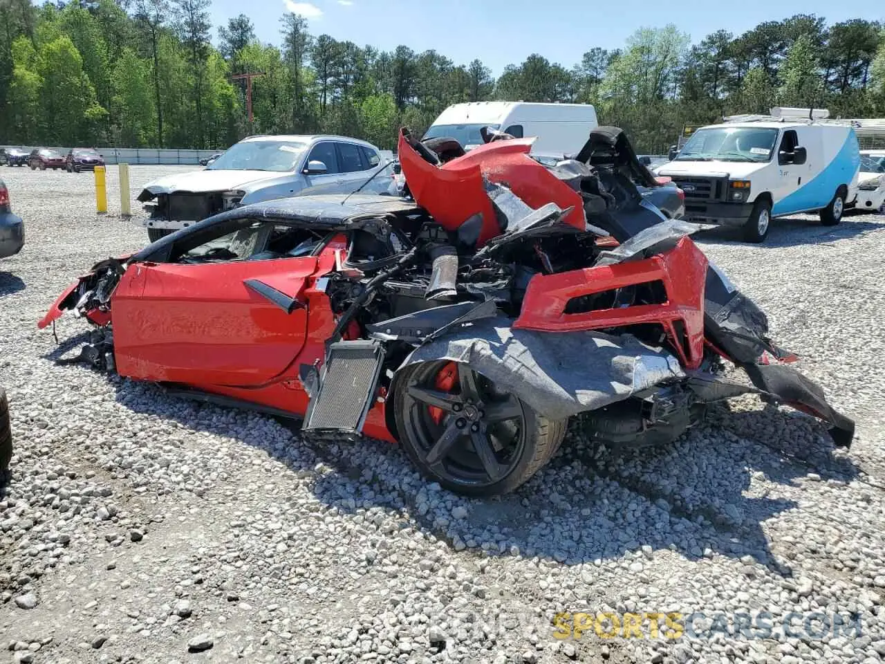 2 Photograph of a damaged car 1G1YF3D36R5609948 CHEVROLET CORVETTE 2024