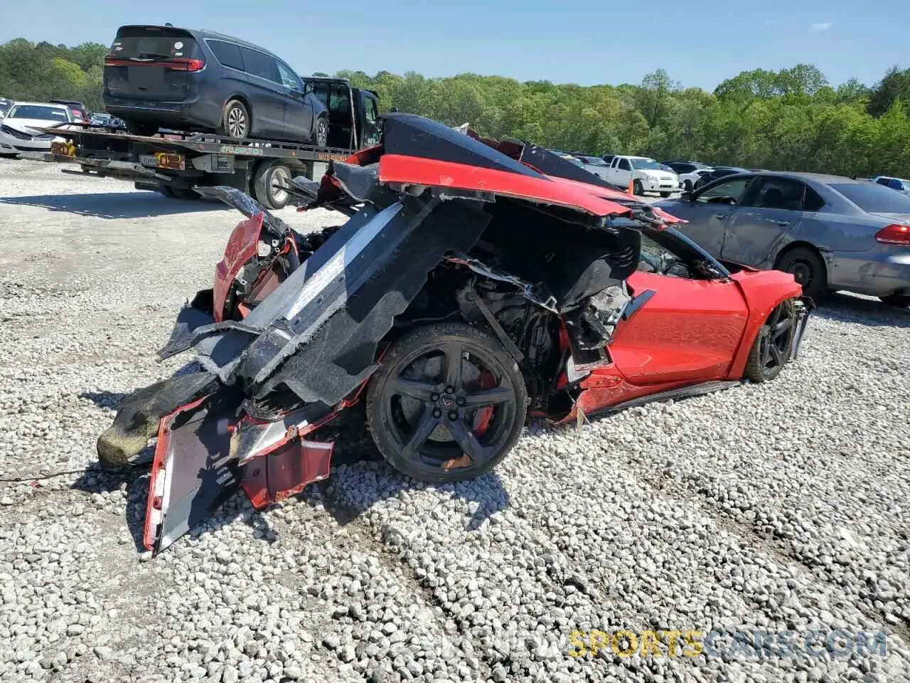 3 Photograph of a damaged car 1G1YF3D36R5609948 CHEVROLET CORVETTE 2024