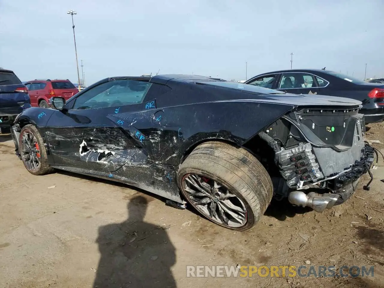 2 Photograph of a damaged car 1G1YA2D49S5108611 CHEVROLET CORVETTE 2025