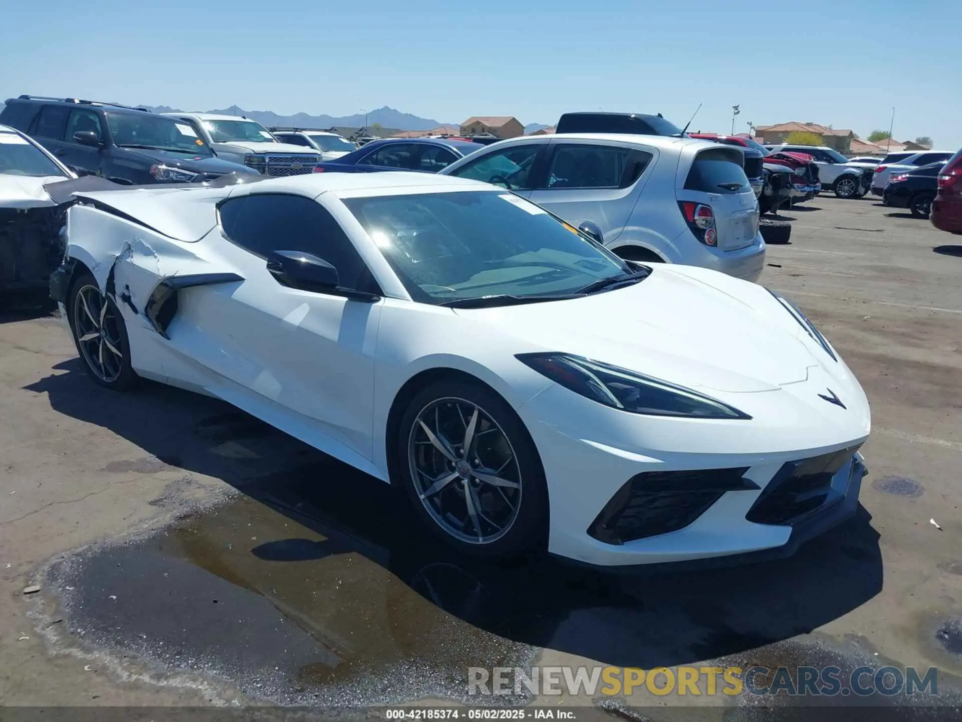 1 Photograph of a damaged car 1G1Y72D43L5111441 CHEVROLET CORVETTE STINGRAY 2020