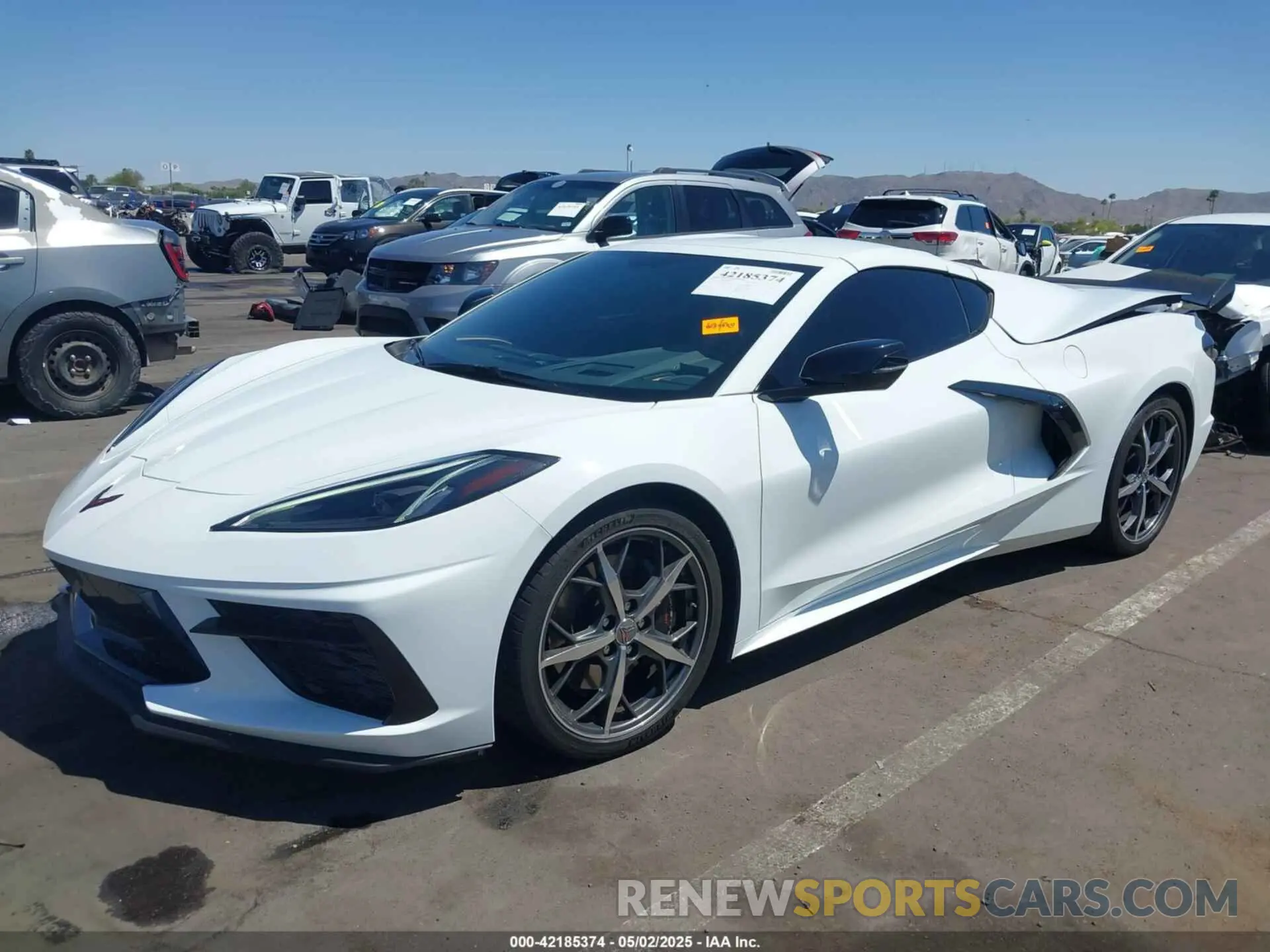 2 Photograph of a damaged car 1G1Y72D43L5111441 CHEVROLET CORVETTE STINGRAY 2020
