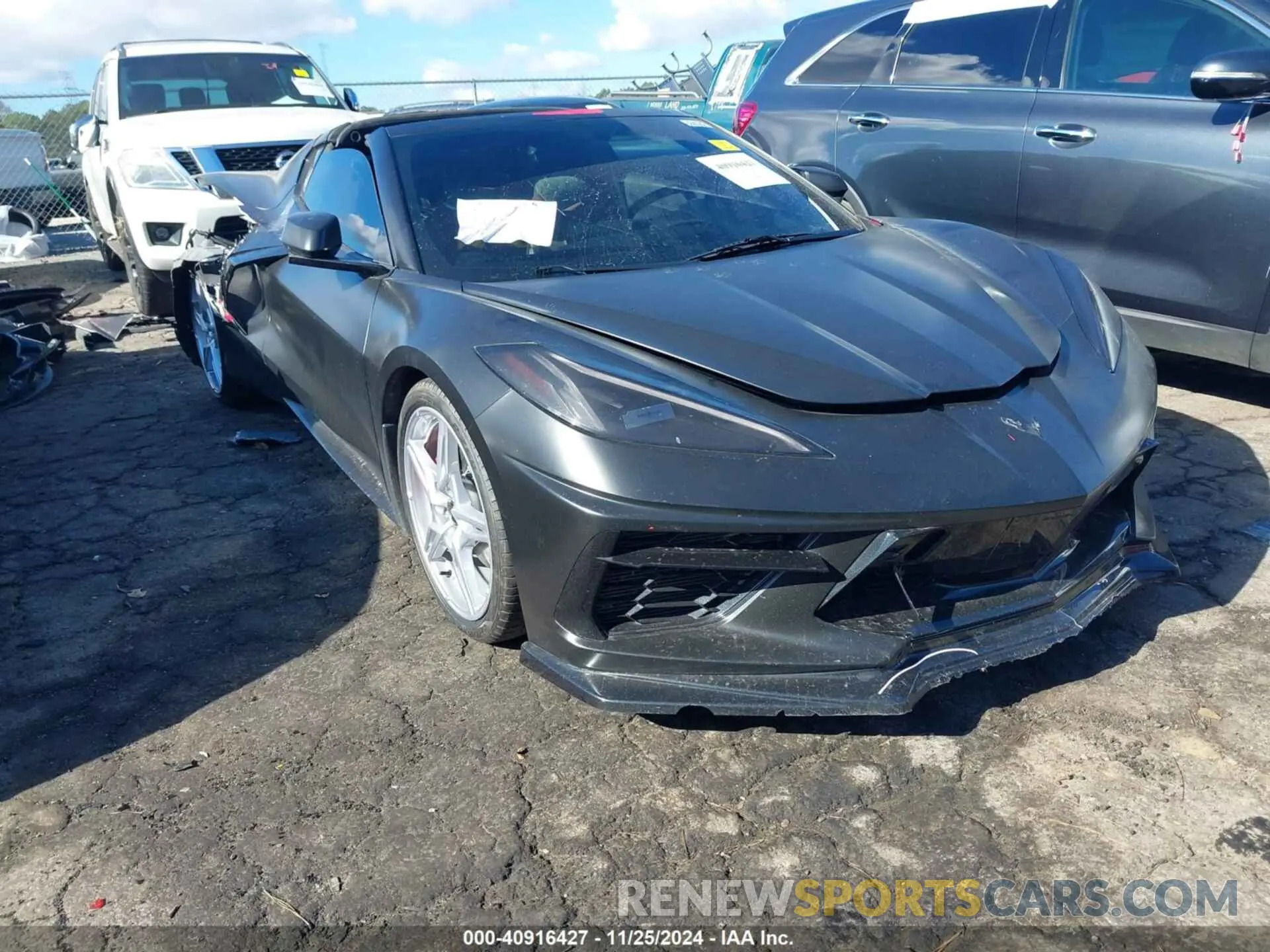 1 Photograph of a damaged car 1G1Y72D45L5115152 CHEVROLET CORVETTE STINGRAY 2020