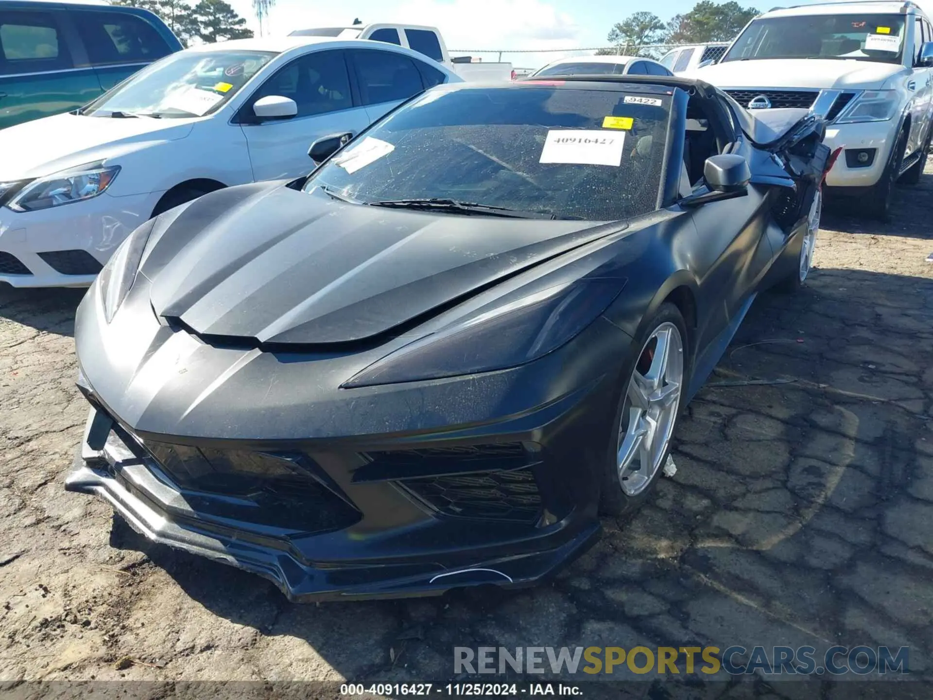 2 Photograph of a damaged car 1G1Y72D45L5115152 CHEVROLET CORVETTE STINGRAY 2020