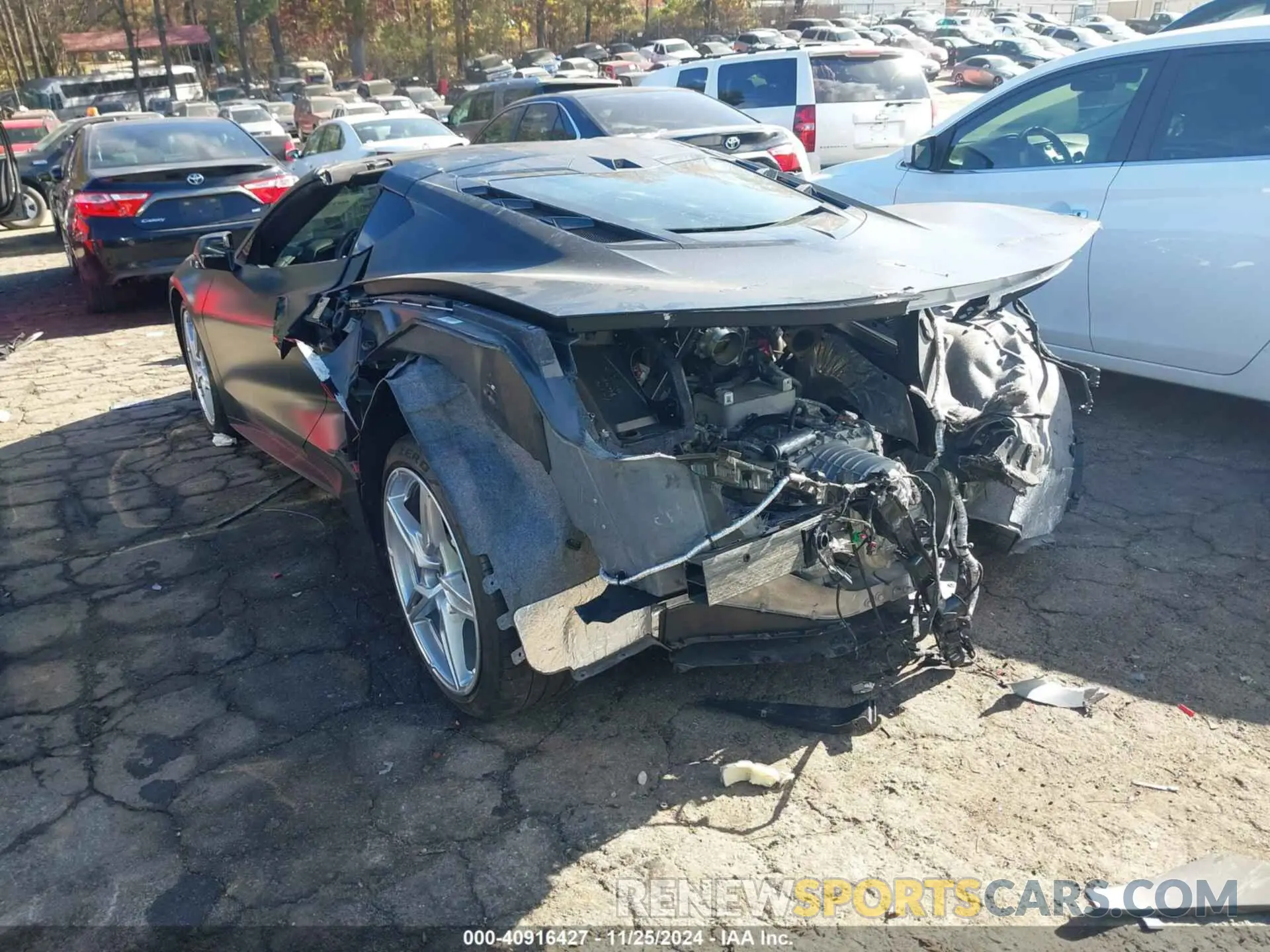 3 Photograph of a damaged car 1G1Y72D45L5115152 CHEVROLET CORVETTE STINGRAY 2020