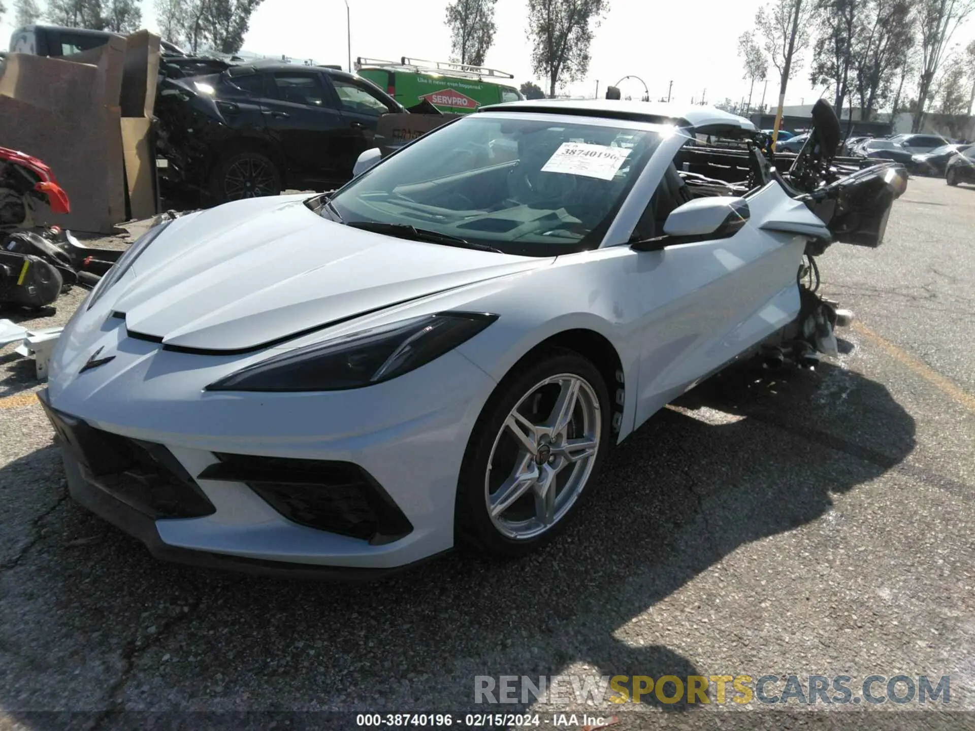 2 Photograph of a damaged car 1G1Y73D48L5118617 CHEVROLET CORVETTE STINGRAY 2020