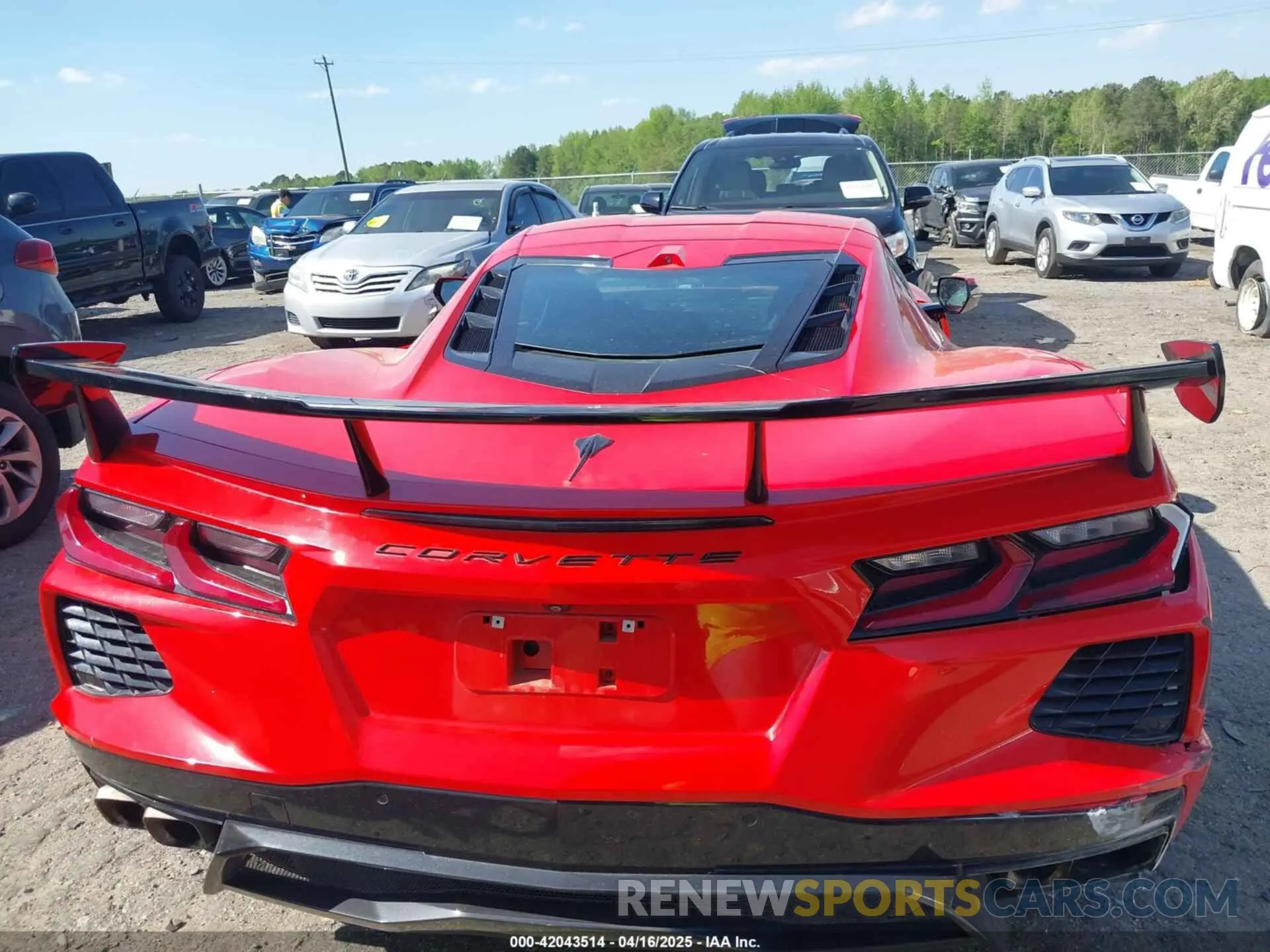 16 Photograph of a damaged car 1G1Y82D41L5107109 CHEVROLET CORVETTE STINGRAY 2020