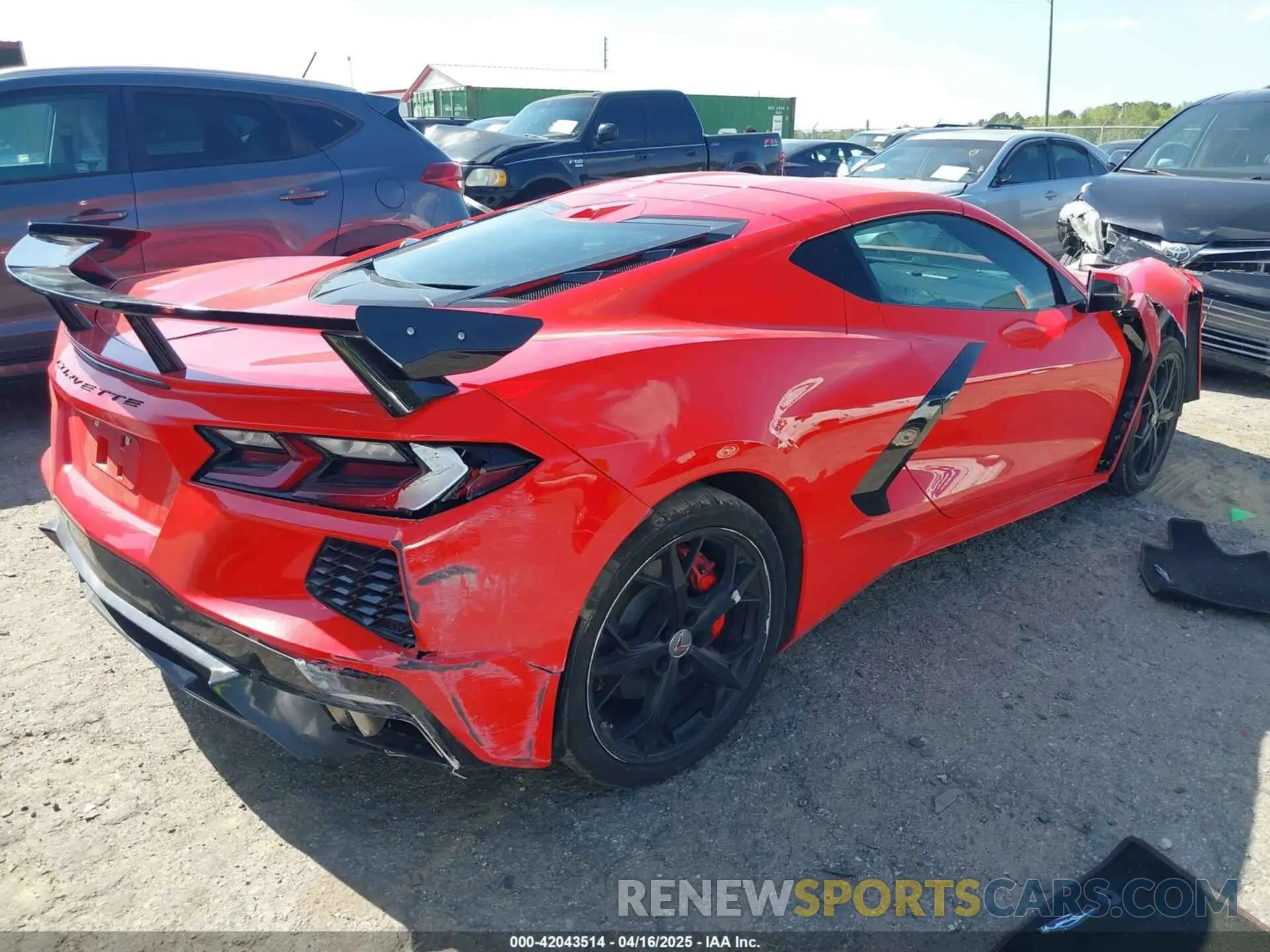 4 Photograph of a damaged car 1G1Y82D41L5107109 CHEVROLET CORVETTE STINGRAY 2020