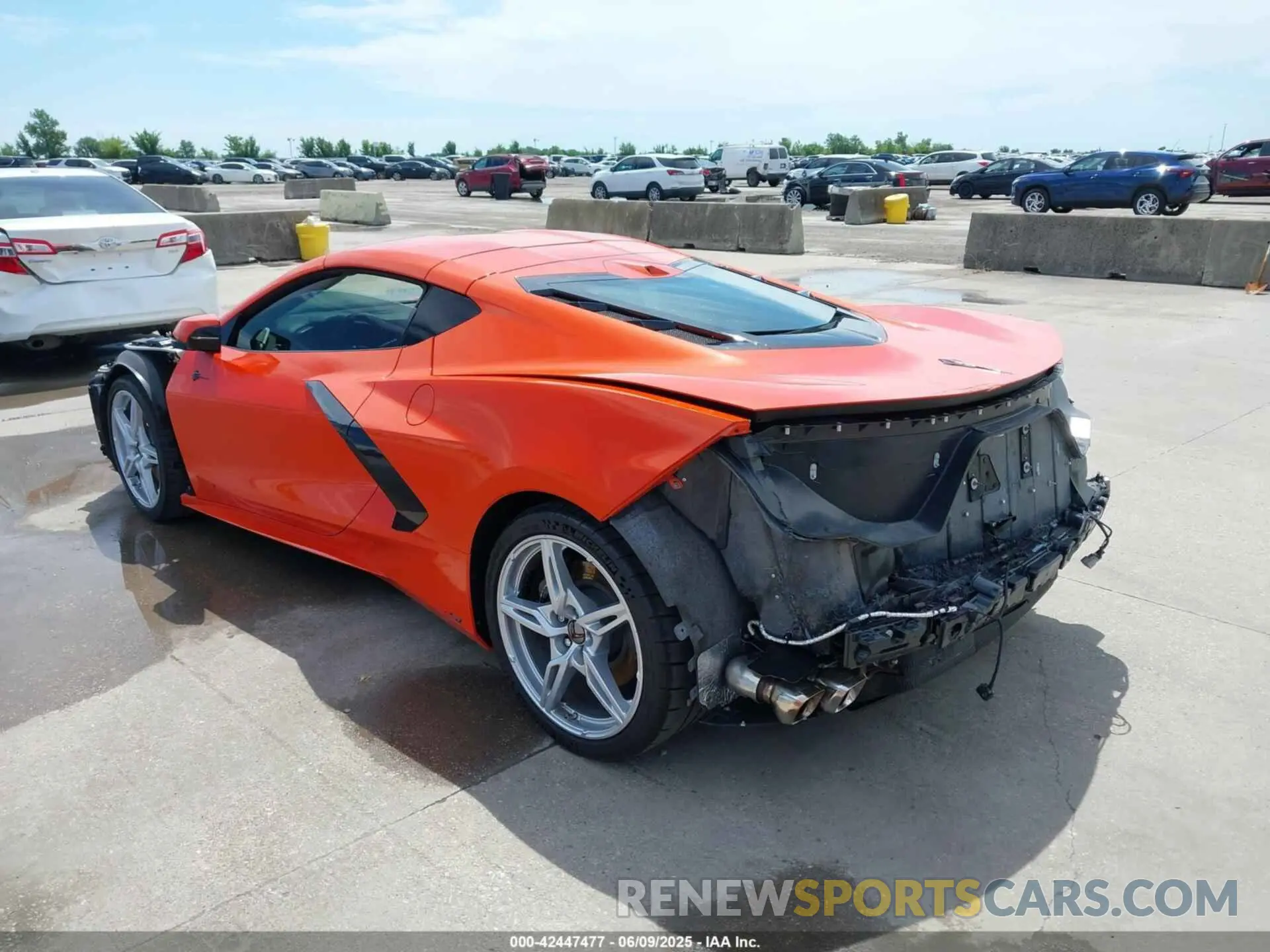 3 Photograph of a damaged car 1G1Y82D46L5105548 CHEVROLET CORVETTE STINGRAY 2020