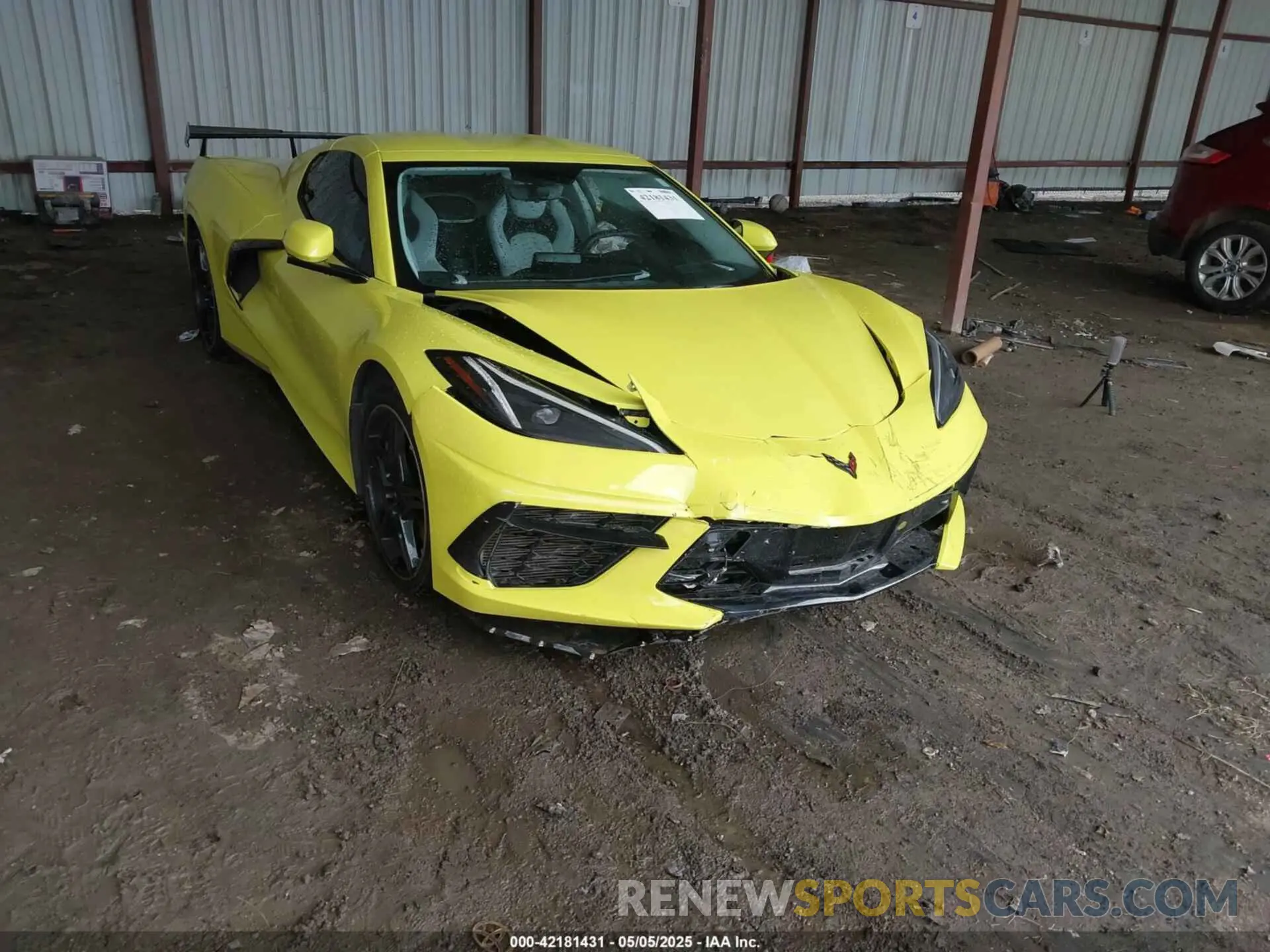 1 Photograph of a damaged car 1G1Y82D49L5111795 CHEVROLET CORVETTE STINGRAY 2020