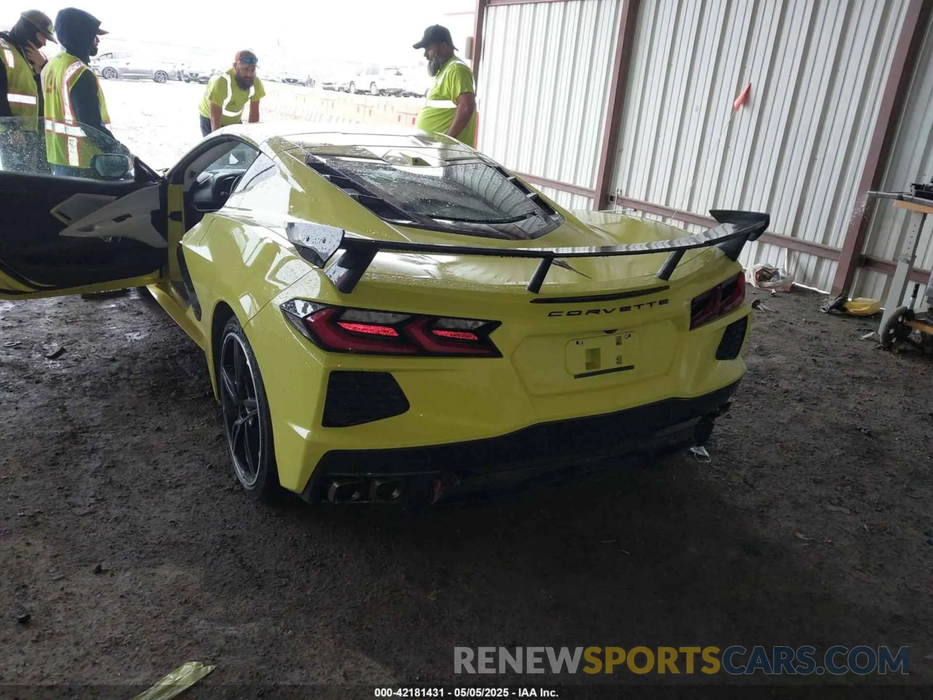 3 Photograph of a damaged car 1G1Y82D49L5111795 CHEVROLET CORVETTE STINGRAY 2020