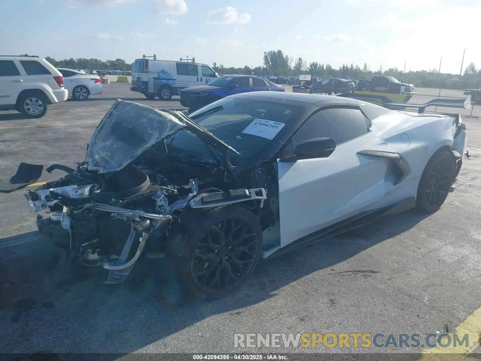 2 Photograph of a damaged car 1G1YB3D44M5107033 CHEVROLET CORVETTE STINGRAY 2021